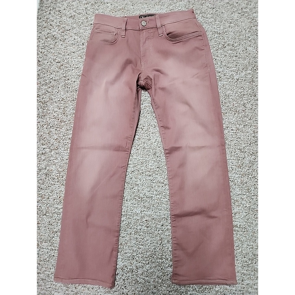 34 Heritage Courage Mens Mid-Rise Straight Leg Pants‎ Dusty Rose Mauve 32x29